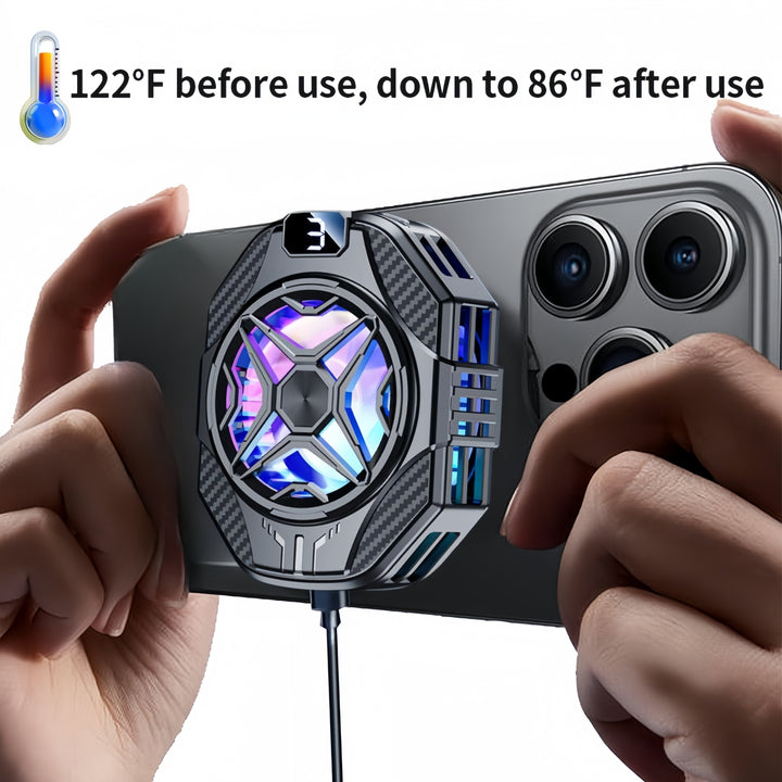 Universal Mini mobile cooling fan, radiator Turbo Hurricane Game cooler Mobile heat sink designed for mobile games, more uniform heat dissipation, heat dissipation speed is extremely fast