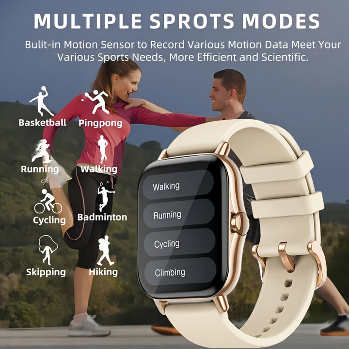 Large-screen Smartwatch - High-definition Voice Calls, Multiple Sports Modes, Compatible With Android/iPhone - Sleep Monitoring, Daily Wear, Variety of Interfaces