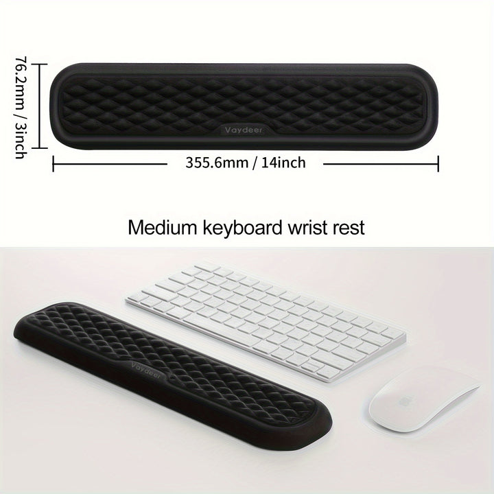 Soft Memory Foam Desk Ergonomic Keyboard and Mouse Wrist Rests: Comfortable Typing and Mousing Cushion Pads