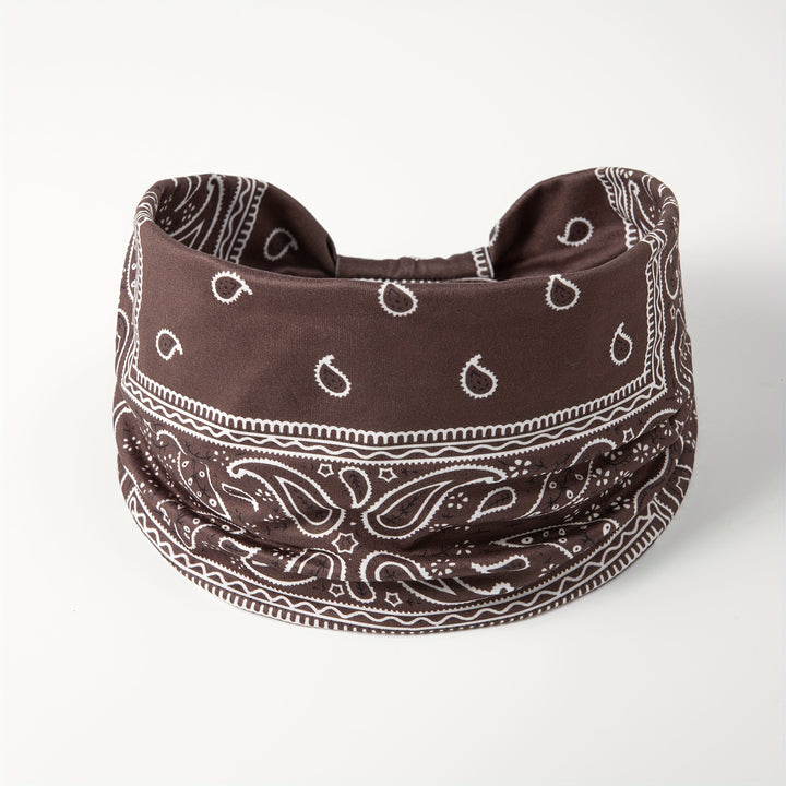 Boho Headbands For Women Fashion Stretch Wide Hair Bands Knot Turban Head Bands Yoga Running Sweatband Elastic Headband Stylish Wrap Headbands Hair Accessories For Teen