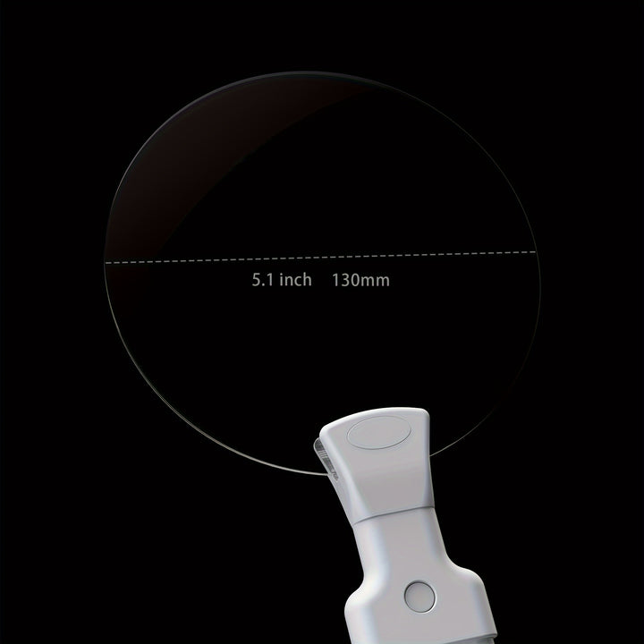 [5X Magnifying Glass] 5X Magnifying Glass with 5.12in Lens - Hands-Free Adjustable Neckwear for Seniors - Ideal for Reading, Sewing, Crafting, Cross Stitch - No Battery Required