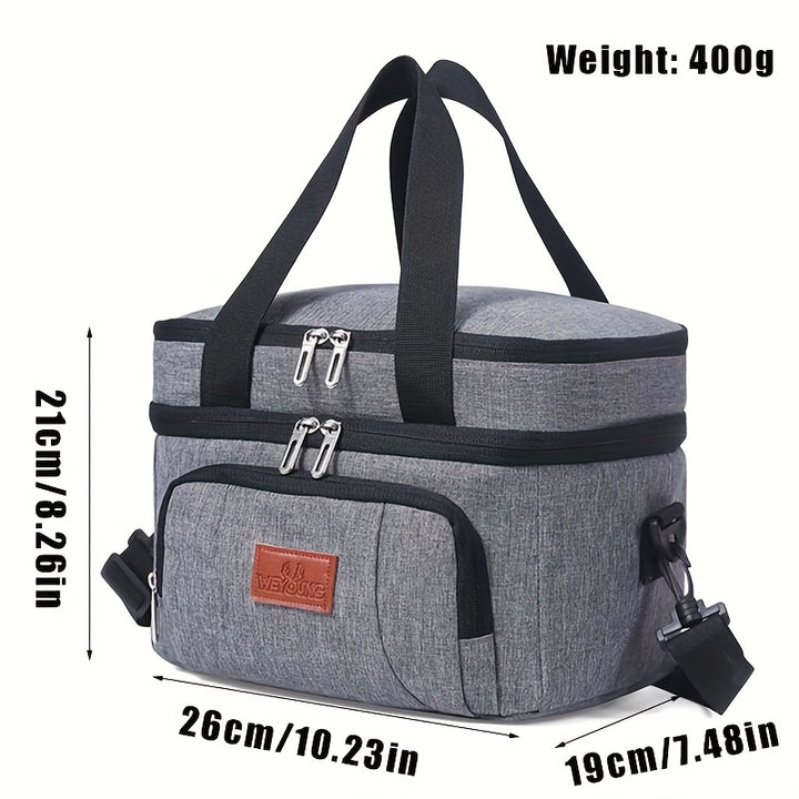 1 X Oxford Cloth Insulated Multi-purpose Bag, Portable Food Takeaway Lunch Box Snack Bag