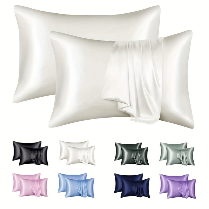 1 Pair Solid Color Simulation Color Ding Pillowcase Home Bedding Envelope Pillow