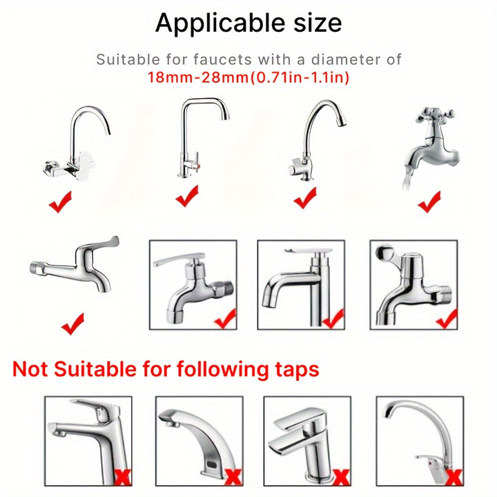 1pc Multi-purpose Faucet, Faucet Washing Hair Shower Pet Cat Dog Bath Faucet Sprayer with Convenient Easy Installation and Shower Spray Head