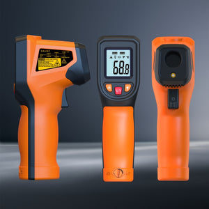 [Popular Choice] NJTY High-Precision Non-Contact Infrared Thermometer Gun - Digital Display, Durable Plastic, Battery Operated (AAA), Ideal for Cooking, Grills & Engines, Industrial Temperature Measurement