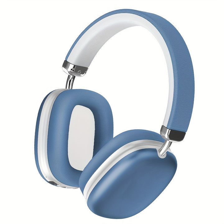 Wireless 40-Hour Rich Bass Gaming Headset - Over-Ear Design with Active Noise Cancellation, Crystal-Clear Calls & Type-C Charging - Compatible with Smartphones, Tablets, Gaming Consoles, Office Headset | Sleek Design | Soft E