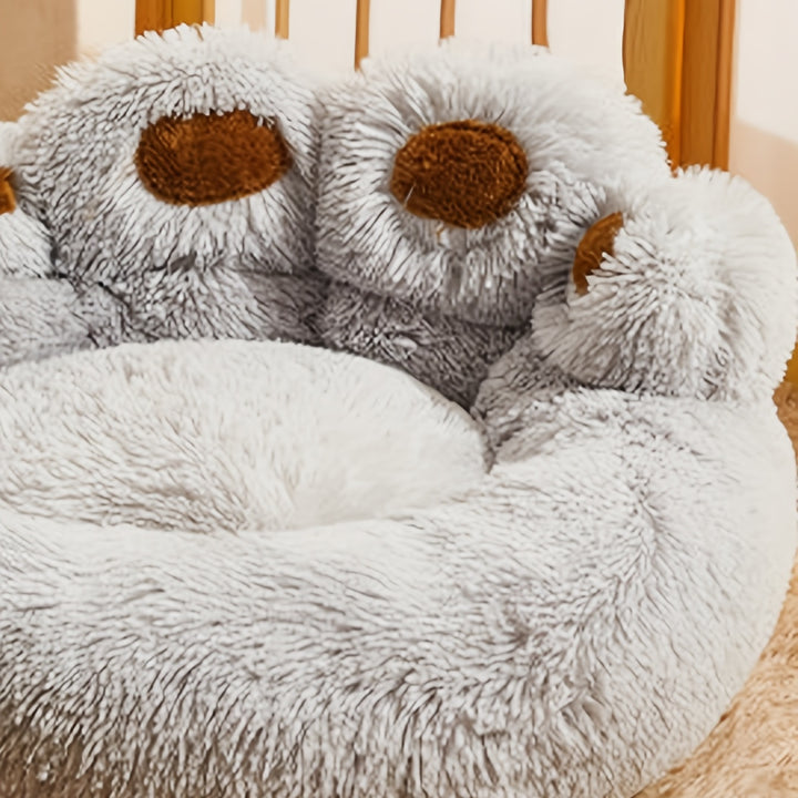 [Long Warm Soft Plush Cat Bed] Soft Long Plush Cat kennel dog kennel winter warm pet bed Cat Bed Cat Mat Animals Sleeping Sofa Christmas Gift