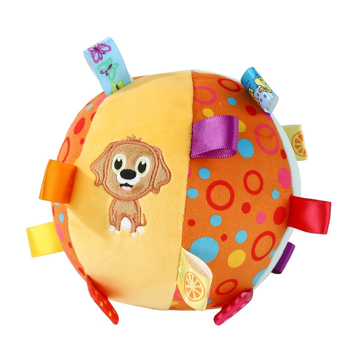 [Aggressive Chewers Interactive Ball Toy] Interactive Ball Dog Toy for Aggressive Chewers Training Decompress Bite voice Resistant Plush Handle Dog Toys with Bells  pet toy Pet Supplies