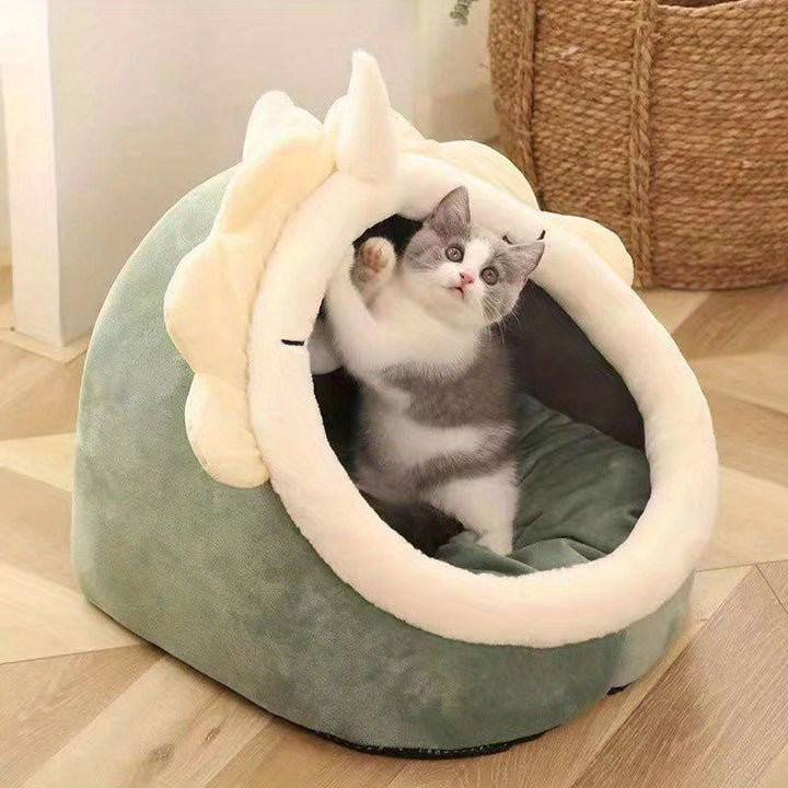 Cozy Cat Bed Tent: The Perfect Indoor Pet House For Your Feline Friend!