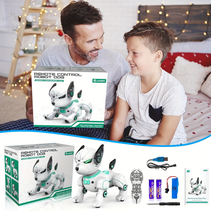 Perro Robot Inteligente, Perro Acrobático Electrónico, Programación Inteligente de Diálogo, Juguetes de Compañía, Robot de Inteligencia Artificial para Jóvenes. Regalo de San Valentín Regalo de Cumpleaños para Jóvenes