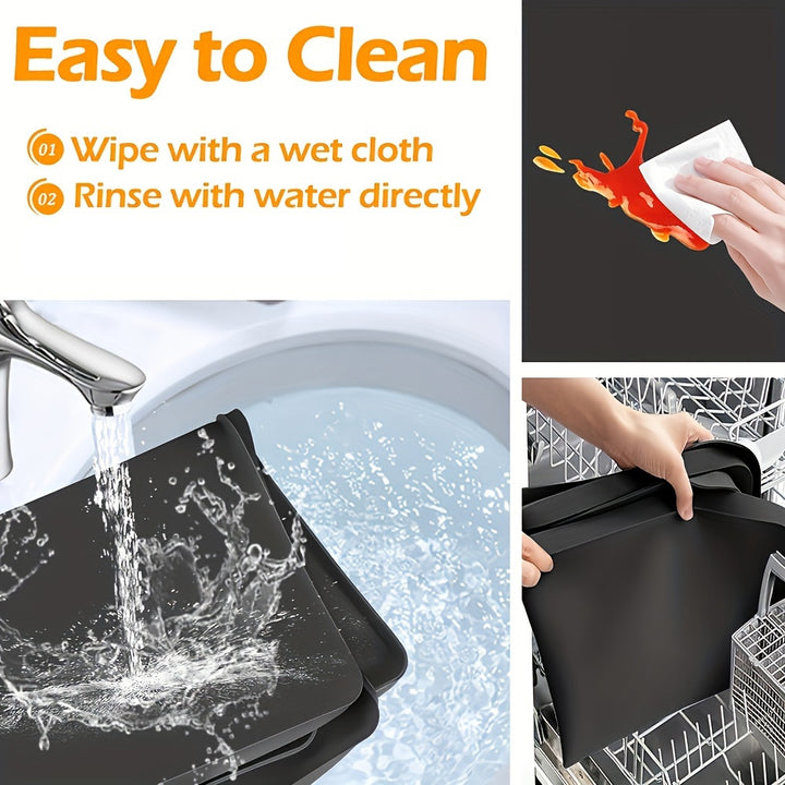 Washing Machine Storage Mat, Non-Slip Waterproof Washer Dryer Top Cover, Laundry Detergent and Fabric Softener Organizer, Washing Machine Accessory - 1 Pc