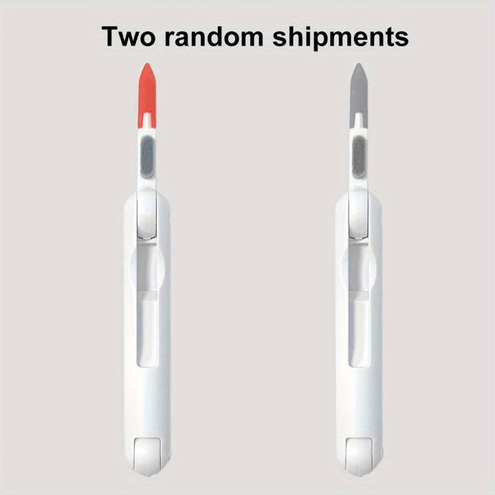 Multi-Function Digital Equipment Cleaning Kit – Dust Removal Tools for Keyboard, Laptop, Earphone Ports, Mobile Phone - Non-Electric, Soft Bristle Brush Set with Integrated Spray Cleaner and Microfiber Tip