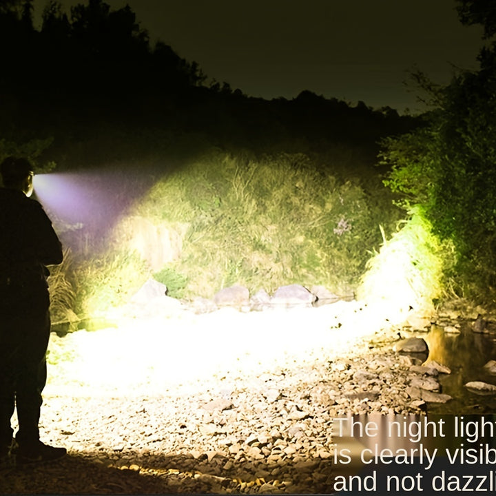 1pc Super Brightest Powerful 5 LED Headlamp Rechargeable Headlamps Headlights Head Torch Outdoor Camping Running Lighting