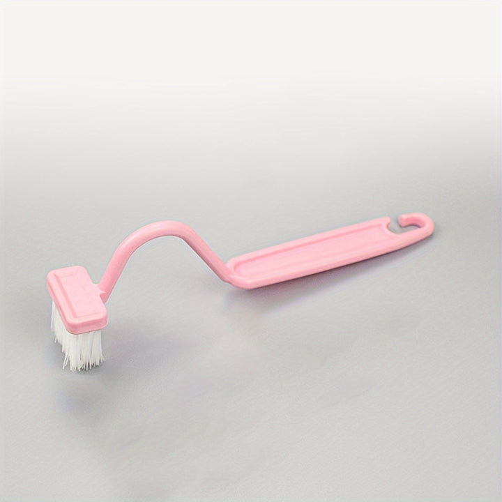 1pc V-shaped Toilet Brush, Small Toilet Brush, No Dead Corner Cleaning Brush, The Household Bathroom Artifact, Can Turn The Toilet Elbow To Hang On The Wall SS