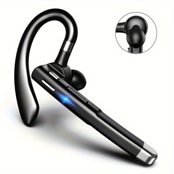 2024 Wireless Earphones 5.3 Headphones Stereo Handsfree Wireless Business Headset with HD Mic Built-in Mic for Driving/Business/Office, Compatible for iOS/Android Cellphone