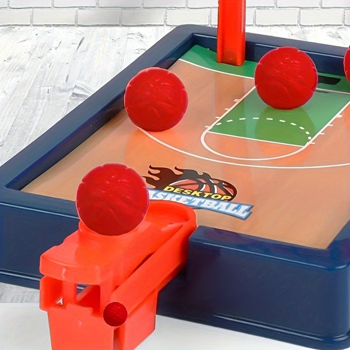 Two Person Tabletop Game Basketball Machine, Interactive Fun Finger Bouncing Basketball Circle Shooting Machine Toy, As Halloween, Chrismas Gift