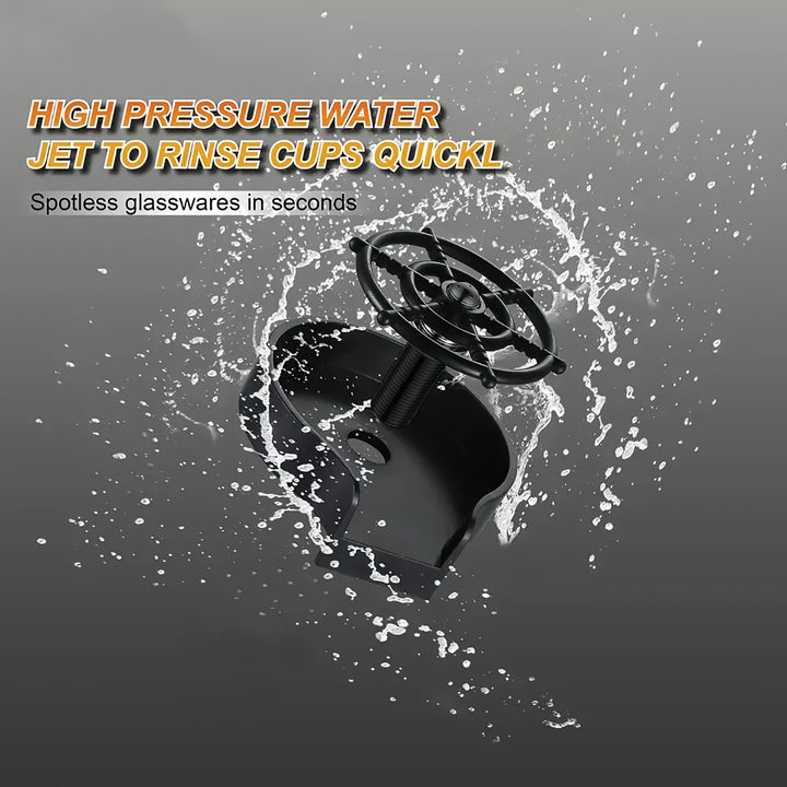 1pc Automatic Glass Cup Washer - Easy-Install, High-Pressure Cleaning, 50cm Pipe, Perfect for Quick Kitchen Faucet Rinse, No Electricity Required