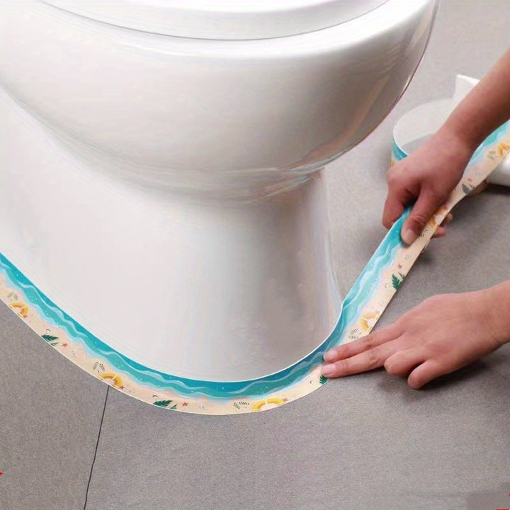 Protect Your Kitchen & Bathroom from Moisture & Mildew with this Waterproof Anti-Mildew Toilet Caulk Strip!