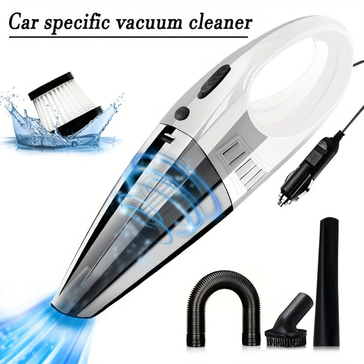 Super convenient portable vacuum cleaner with powerful suction and 12V high-power accessory kit, suitable for car dust removal and cleaning, can clean a lot of crevice dust, and is a good helper for home cleaning.