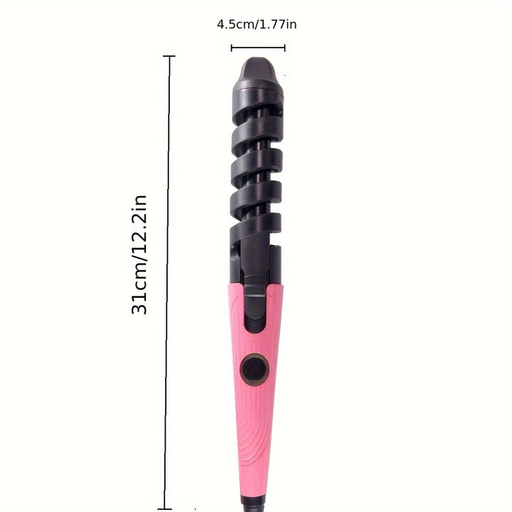 US PLUG Modelador de Cabelo, Varinha de Cachos Espiral, Rolinho de Cabelo Profissional, Modelador de Cabelo, Presente de Fim de Ano Perfeito para Mulheres e Meninas