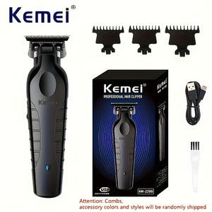 KM-2299 Máquina de cortar cabelo elétrica USB Cabeça de óleo Carving Push Clipper Hair Salon Hair Clipper