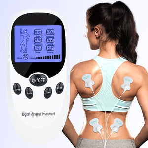 CESLIFF TENS + EMS Dual Channel Muscle Relief Pulse Massager With 8 Electrodes For Shoulder, Shoulder And Back Pain, Knee Muscle Relief, Injury Recovery