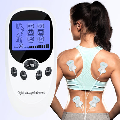 CESLIFF TENS + EMS Dual Channel Muscle Relief Pulse Massager With 8 Electrodes For Shoulder, Shoulder And Back Pain, Knee Muscle Relief, Injury Recovery, Portable Design, Perfect Gift For Family And Friends!