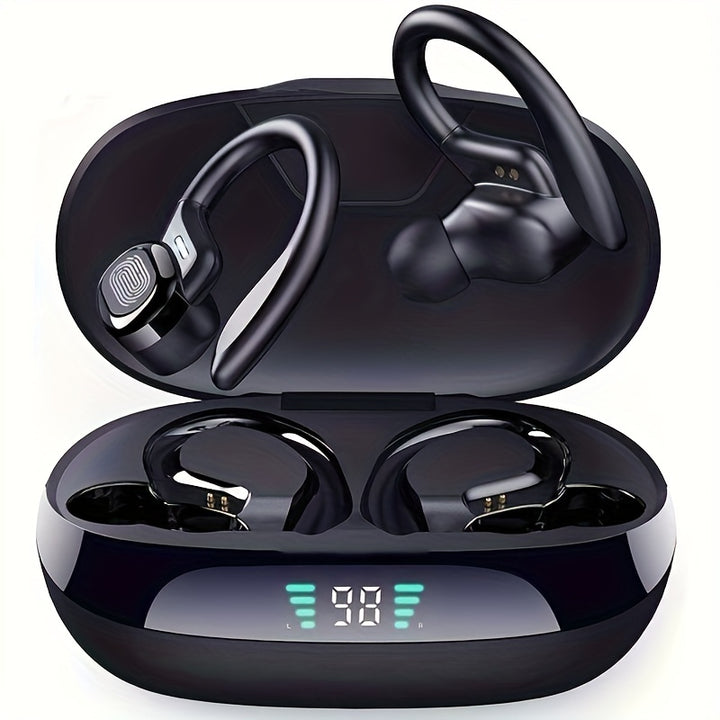 [True Wireless Earbuds with Mic] ANKRIYUL True Wireless Earbuds with Mic - Sport-Friendly, Stereo In-Ear Headphones, Touch Control, USB-C Charging Case with LED Display, Comfortable Fit for Workouts, Earbuds Wireless, ANKRIYU