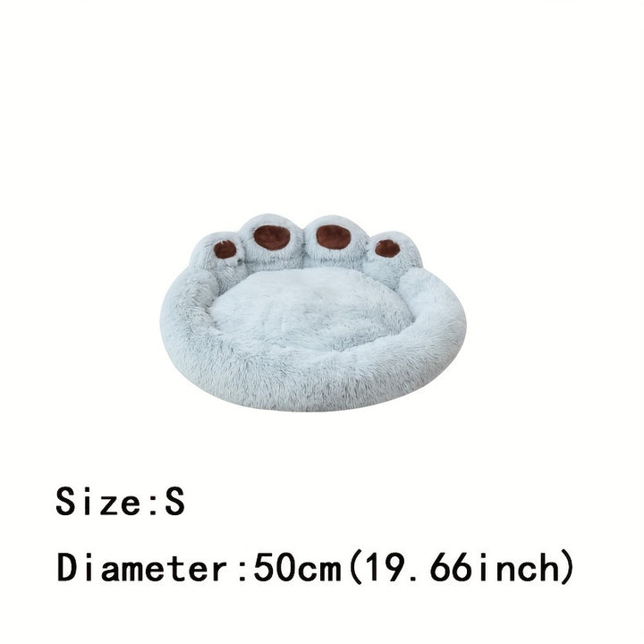 [Long Warm Soft Plush Cat Bed] Soft Long Plush Cat kennel dog kennel winter warm pet bed Cat Bed Cat Mat Animals Sleeping Sofa Christmas Gift