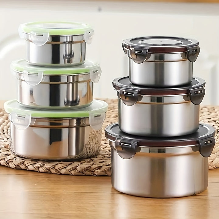 3pcs Plastic Containers with Vented Lids - Food Storage Made Simple
