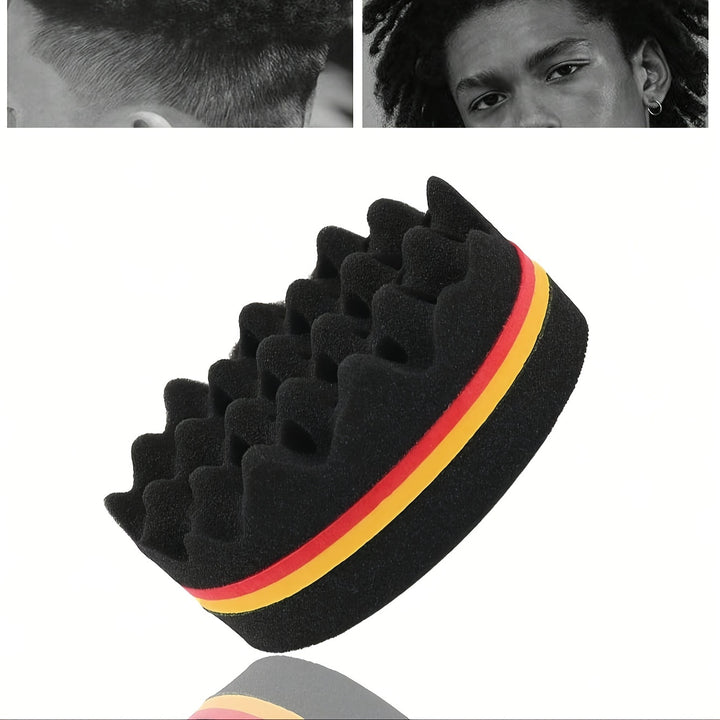 Durable ABS Plastic Afro Curly Hair Styling Sponge - Wave & Curl Care Brush for Twist and Lock Fashion