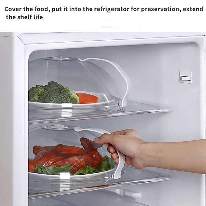 1 pièce Couvercle de Micro-ondes Transparent Couvercle de Nourriture pour Micro-ondes Anti-projections Couvercle Anti-huile Réutilisable Couvercle Alimentaire Hermétique Couvercle Résistant à la Chaleur de Cuisine