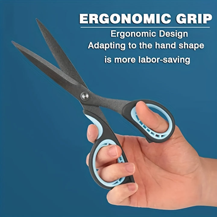 Teflon-Coated Scissors That Won'T Stick, Suitable for Home And Office Use, Rust-Free Shears Ideal for Kitchen Tasks, And Comfortable Grip Scissors for Arts, Crafts, And DIY Projects in Classrooms.
