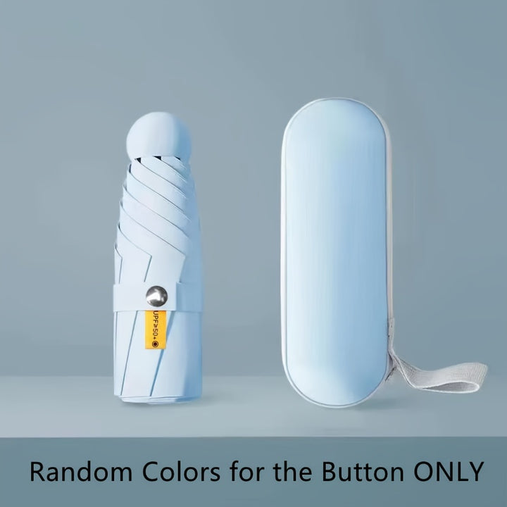 [6-Rib Compact Mini Umbrella Stylish] Mei Qi Lin Compact 6-Rib Mini Umbrella - High-Quality, Foldable Sun Protection with Stylish Design