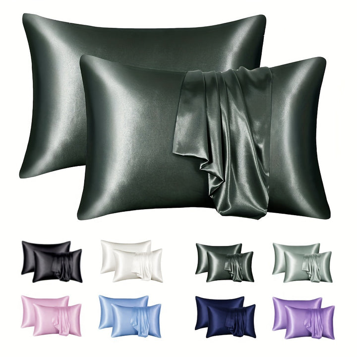 1 Pair Solid Color Simulation Color Ding Pillowcase Home Bedding Envelope Pillow