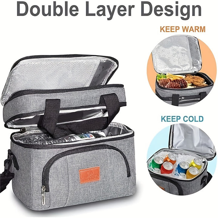 1 X Oxford Cloth Insulated Multi-purpose Bag, Portable Food Takeaway Lunch Box Snack Bag