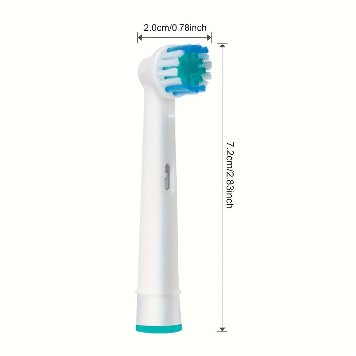 Replacement Heads for Electric Toothbrushes, Available in Packs of 4, 8, Or 16, Compatible with Oral B Models.