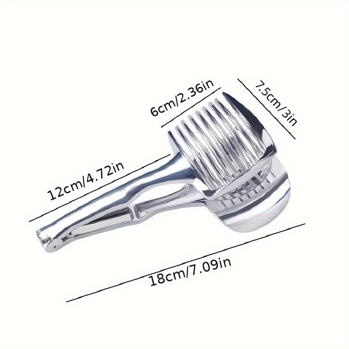 Slicer, Slice Tomatoes, Lemons, and Onions Effortlessly with this Stainless Steel Kitchen Utensil! Kitchen Accessories