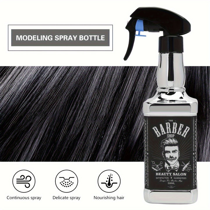 Electroplating Vintage Wine Bottle Spray Can, Barber Shop, Oil Head Spray Bottle, Hair Salon Barber, Home Large Capacity Watering Can