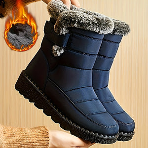 Winter Boots for Women New Long Plush Snow Boots Woman Platform Ankle Boots Warm Shoes