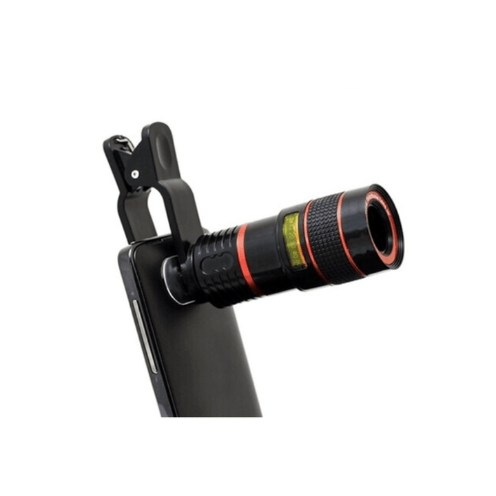 HD 8X Telephoto Smartphone Lens - Wide-Angle Zoom, No Dark Corners, External Camera Accessory