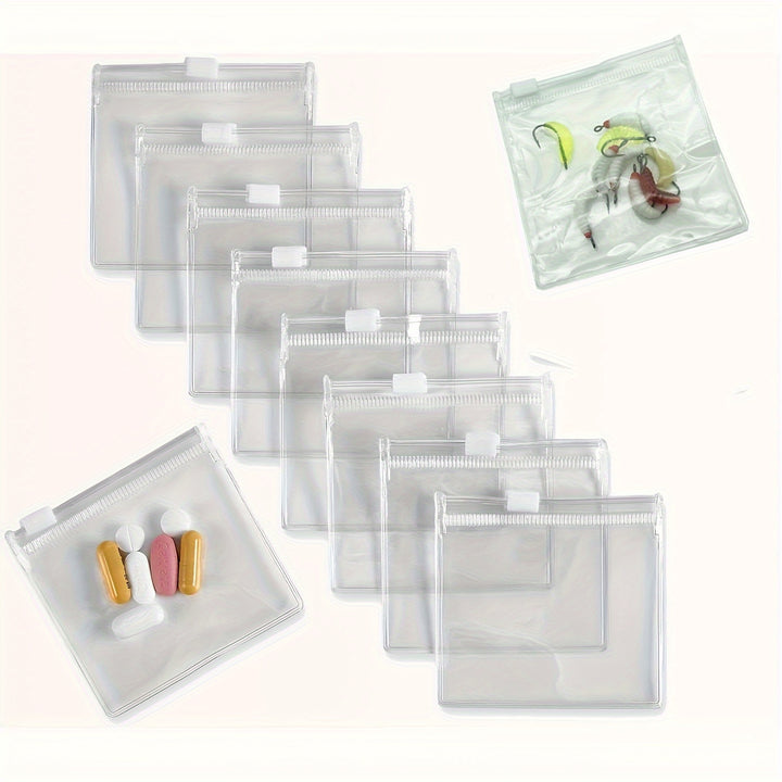 5/10/20 Reusable Medicine Bags, Zipper Medicine Bag Set, Bait Bag Jewelry Storage Bag Self-Sealing Medicine Storage Device and Travel Accessories, Other (Jewelry Boxes & Organizers)