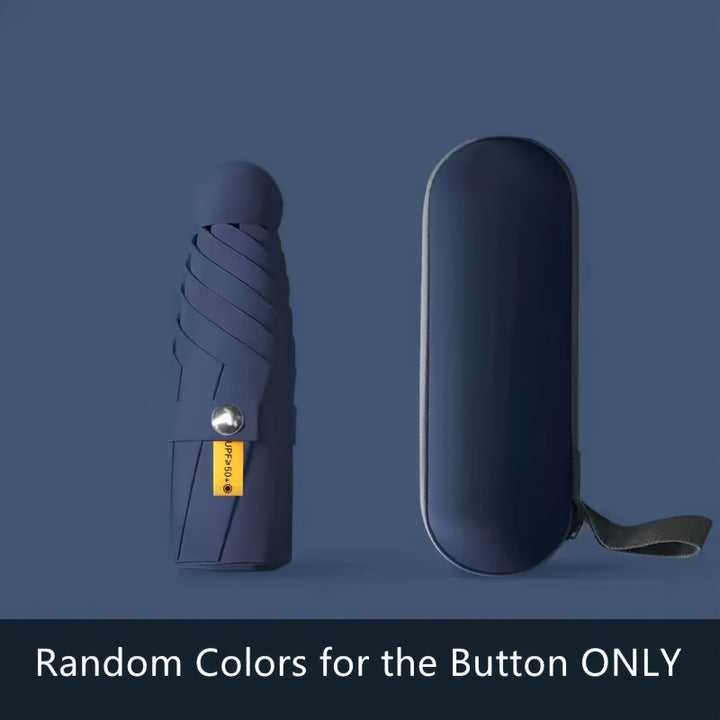 [6-Rib Compact Mini Umbrella Stylish] Mei Qi Lin Compact 6-Rib Mini Umbrella - High-Quality, Foldable Sun Protection with Stylish Design