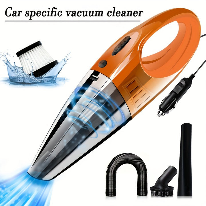 Super convenient portable vacuum cleaner with powerful suction and 12V high-power accessory kit, suitable for car dust removal and cleaning, can clean a lot of crevice dust, and is a good helper for home cleaning.