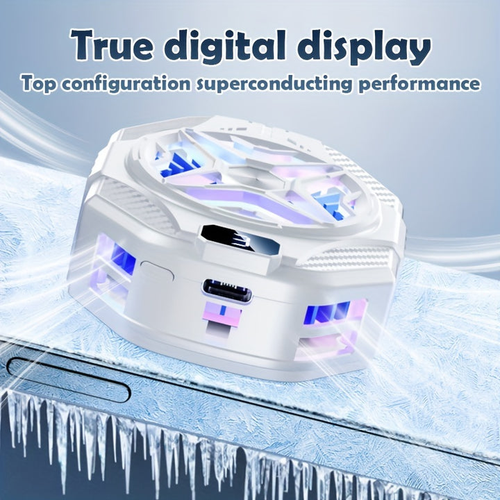 Universal Mini mobile cooling fan, radiator Turbo Hurricane Game cooler Mobile heat sink designed for mobile games, more uniform heat dissipation, heat dissipation speed is extremely fast