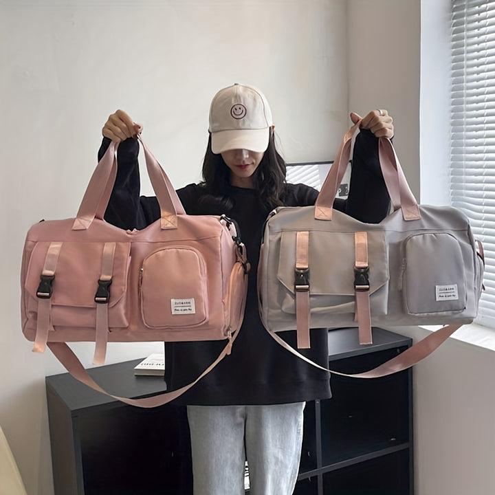 Luxurious Large Capacity Travel Duffle Bag - Ultra-Portable, Versatile Storage for Gym, Weekends & Overnight Trips - Hassle-Free Carry On Approved