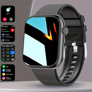 Trendy Smartwatch With Multiple Features Suitable For The Elderly, Children, And Teenagers, Including Wireless Calling, Various Sports Modes, Health Monitoring, Social App Reminders, And A 2.01-inch High-definition Full Touch