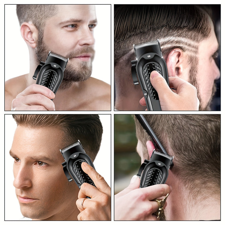 Professional Barber Hair Clipper Rechargeable Electric Cutting Machine Beard Trimmer Shaver Razor For Men Cutter