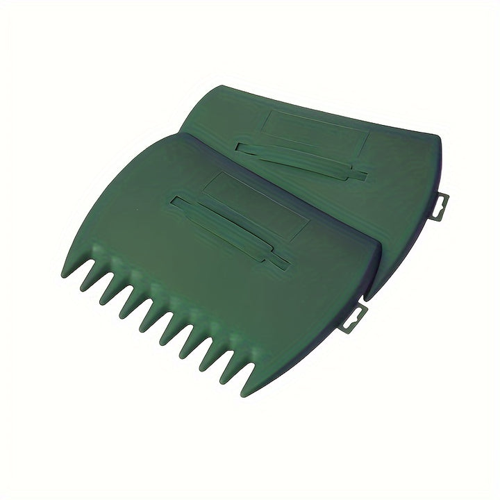 Grandes pelles à feuilles en plastique durables 2 pièces - Ensemble d'outils de jardinage pour ramasser les feuilles, les tontes d'herbe, les débris