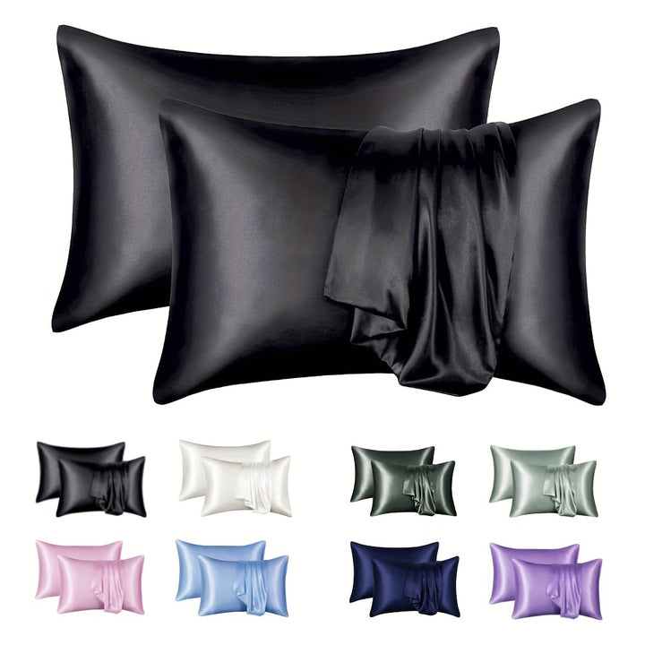 1 Pair Solid Color Simulation Color Ding Pillowcase Home Bedding Envelope Pillow